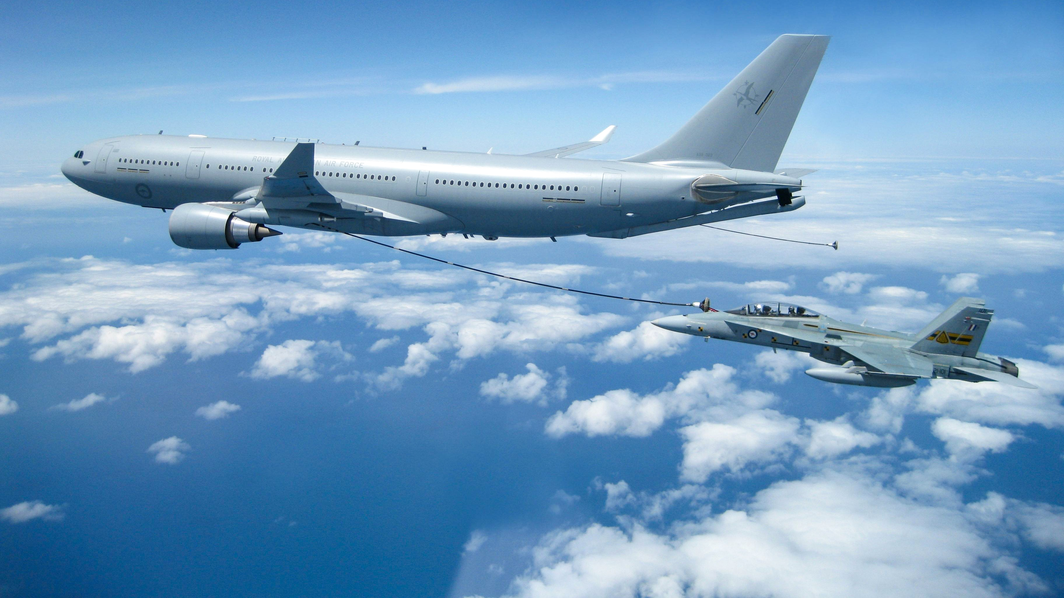 Spain, Germany and Belgium join with EDA to test refuelling drones in mid-air