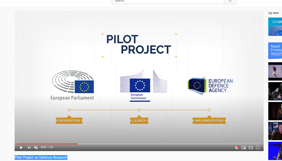 Pilot Project on Defence Research