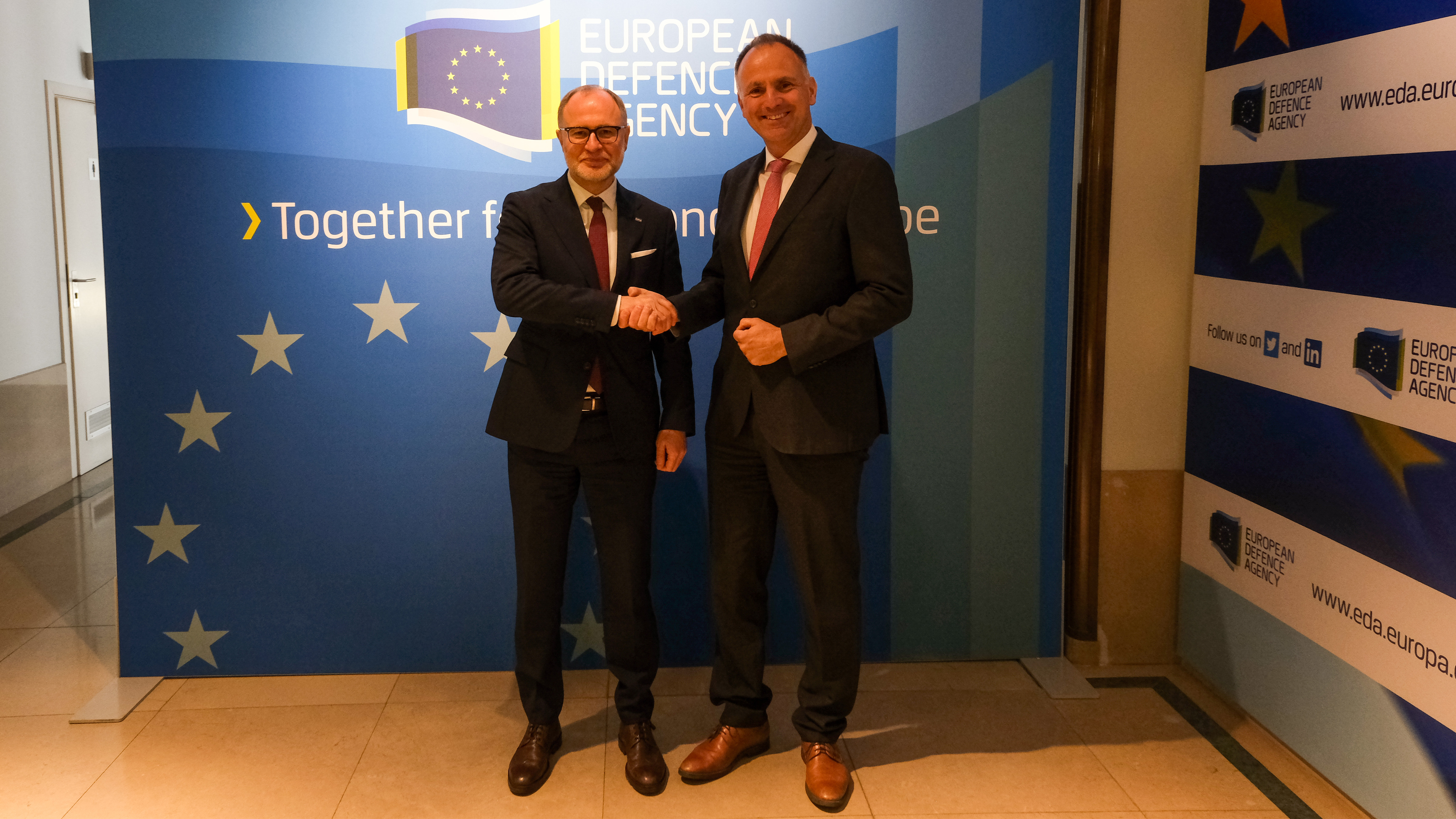 Latvia’s Minister of Defence visits EDA