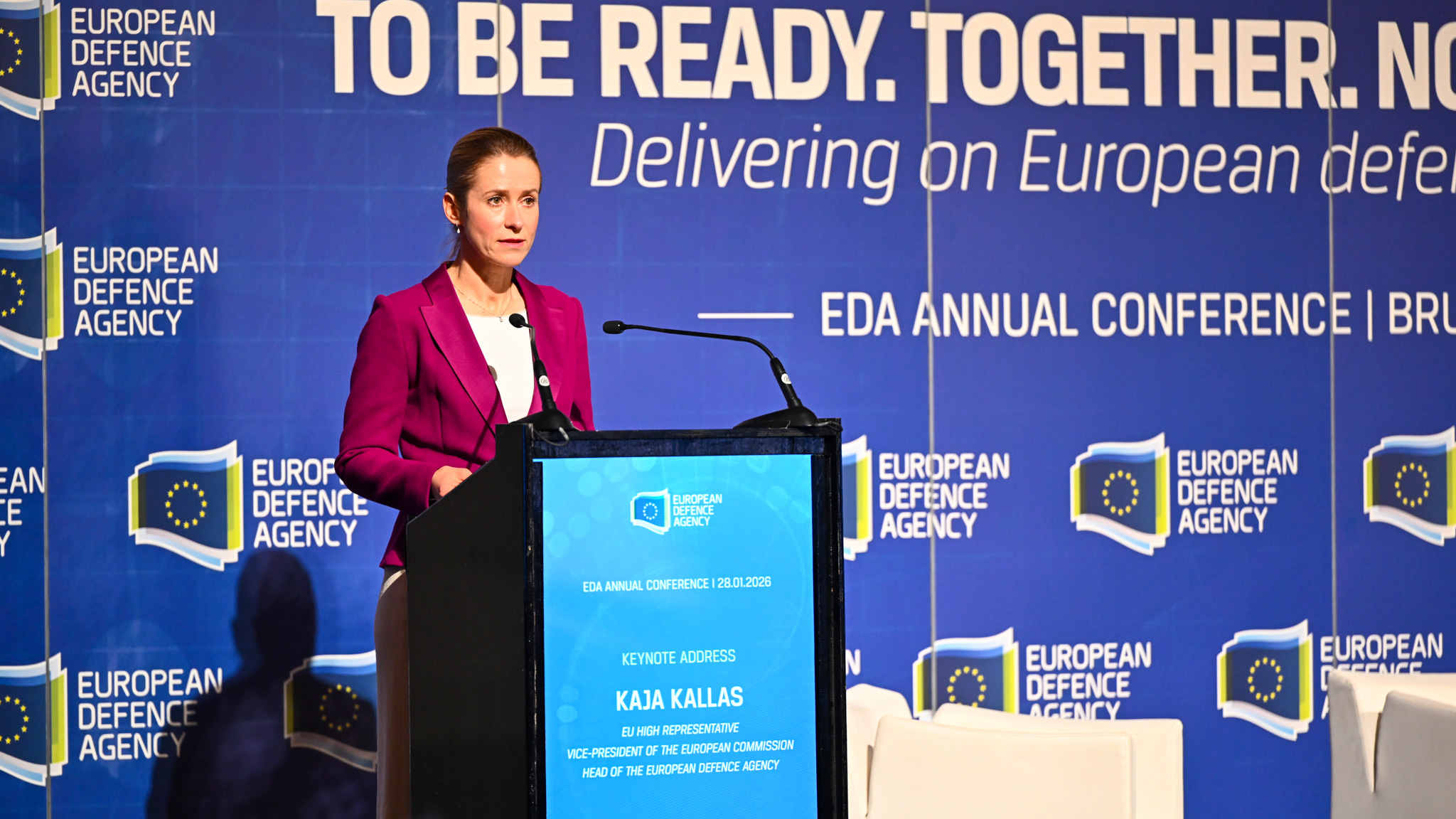 Kallas presses EDA to move from support to leadership in EU defence