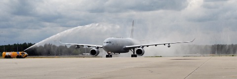 First MRTT aircraft delivered to Eindhoven 