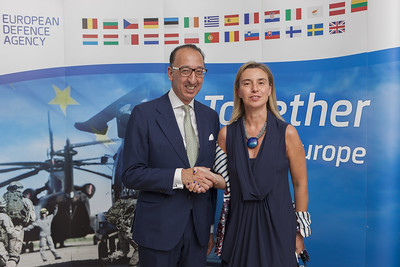 Jorge Domecq and Federica Mogherini 