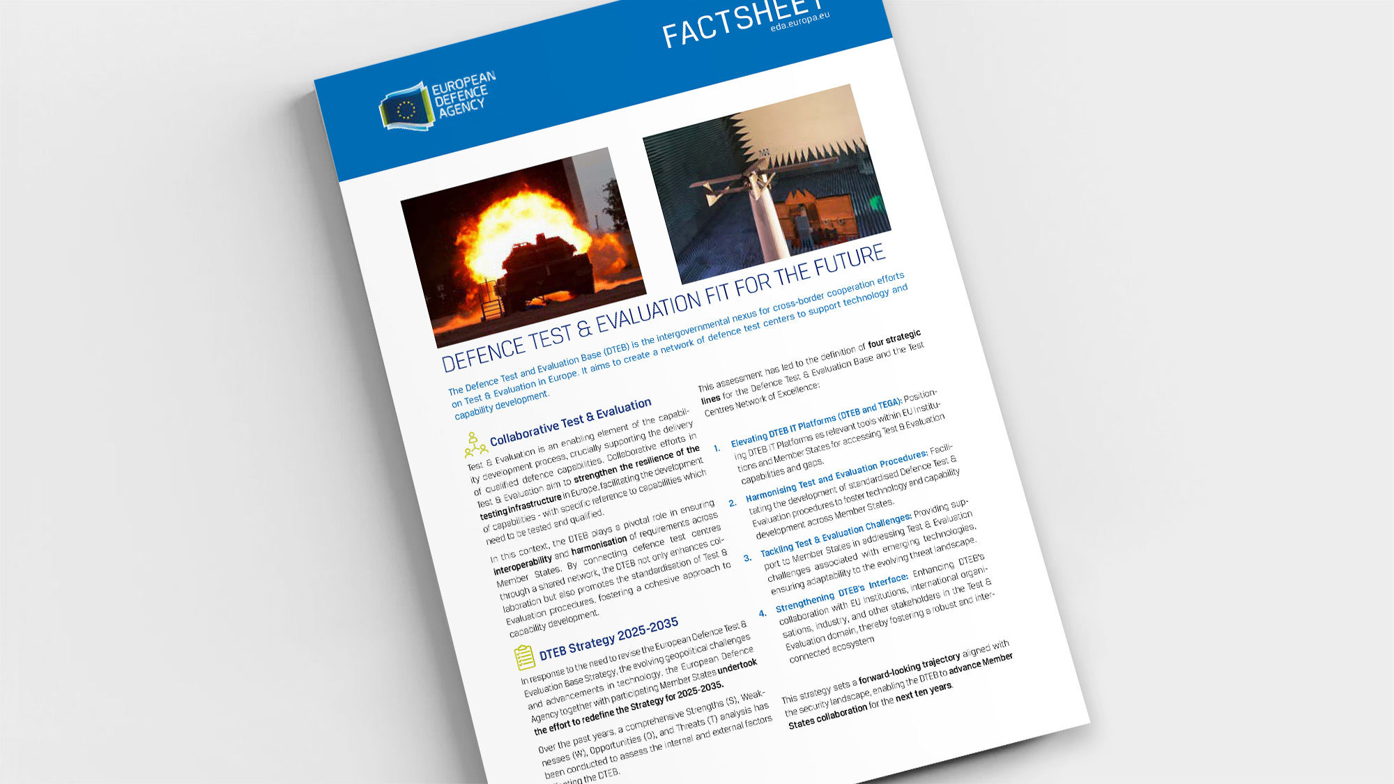 Factsheet: Defence test and evaluation 2025-2035 strategy