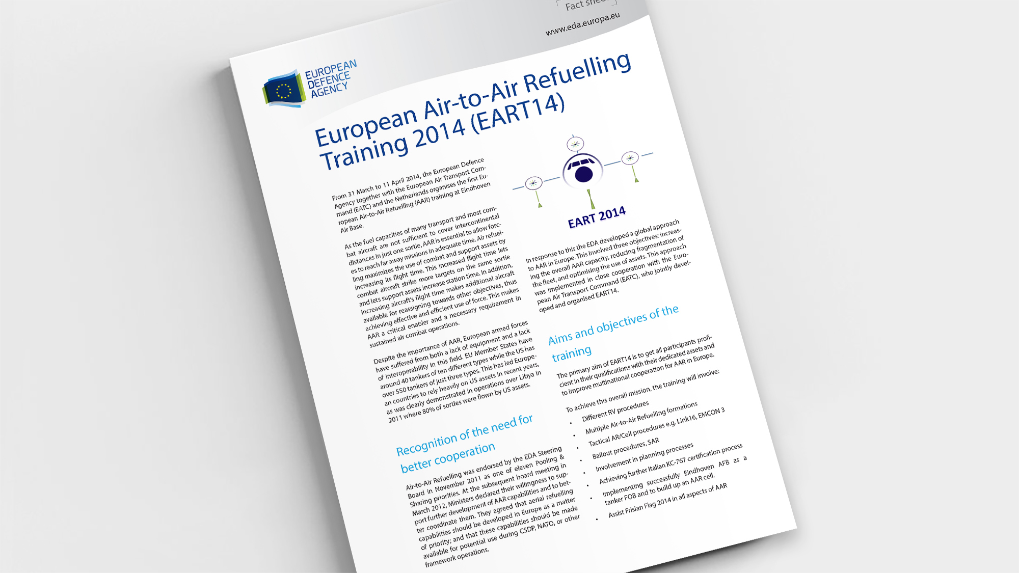 Factsheet European Air-to-Air Refuelling Training 2014 (EART14)