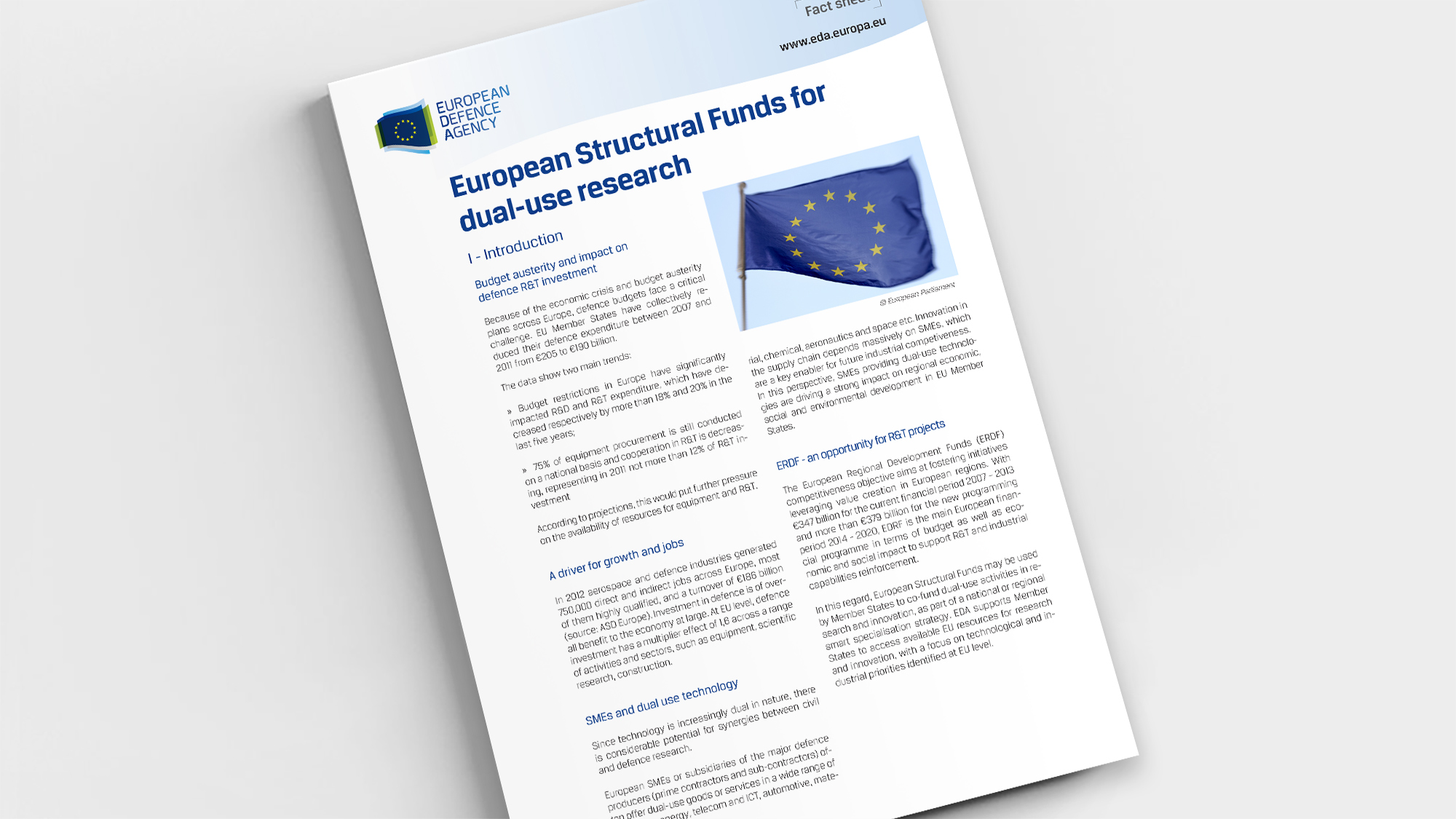 Factsheet European Structural Funds for dual-use research