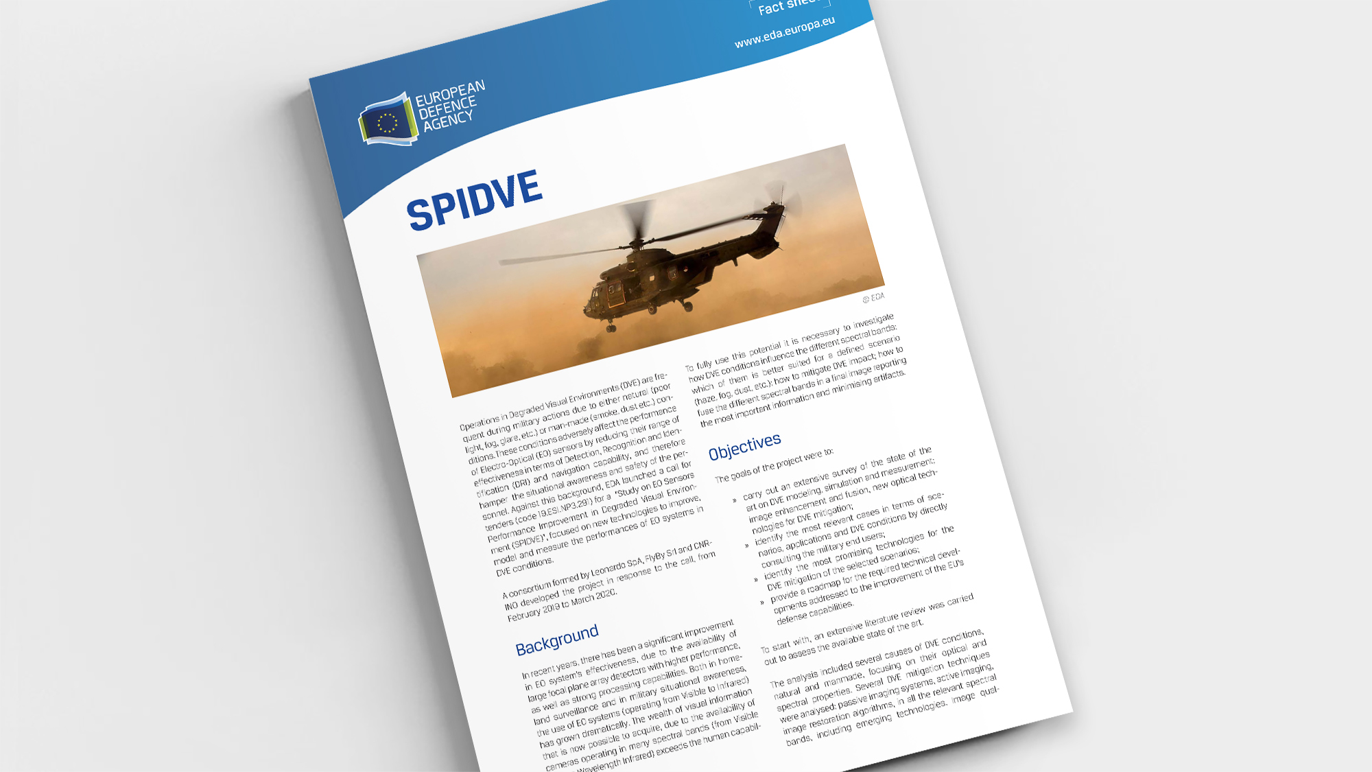 Factsheet Spidve
